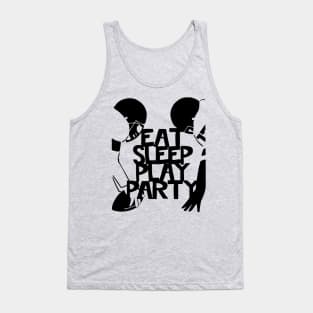 EAT SLEEP PLAY PARTY Football Players Tank Top